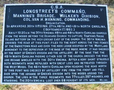 Longstreet's Command Marker. Click for full size. Longstreet's Command Marker image. Click for full size.