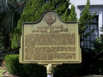Armstrong Junior College Marker image. Click for full size.