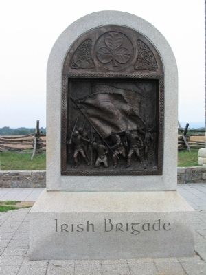 Front Side of Irish Brigade Monument image. Click for full size.