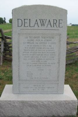 1st Delaware Volunteers Monument image. Click for full size.