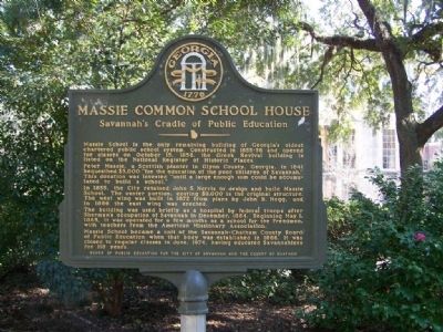 Massie Common School House Marker. Click for full size. Massie Common School House Marker image. Click for full size.