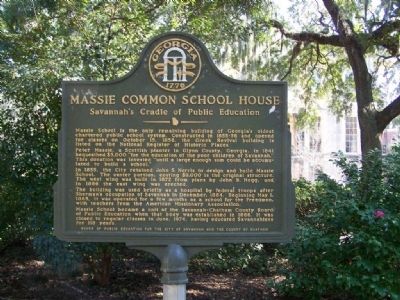 Massie Common School House Marker image. Click for full size.