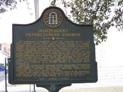 Independent Presbyterian Church Marker. Click for full size. Independent Presbyterian Church Marker image. Click for full size.