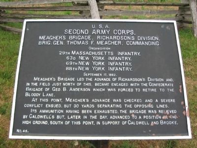 Second Army Corps Marker. Click for full size. Second Army Corps Marker image. Click for full size.