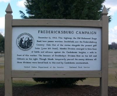 Fredericksburg Campaign Marker. Click for full size. Fredericksburg Campaign Marker image. Click for full size.