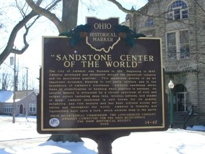 Sandstone Center of the World Marker image. Click for full size.