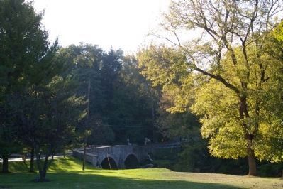 View of the bridge, from across the park image. Click for full size.