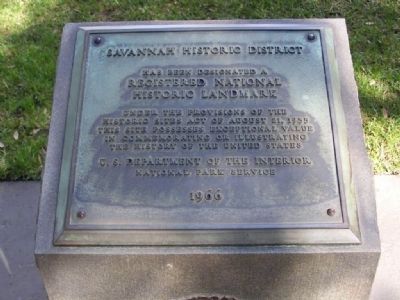 Savannah Historic District Marker image. Click for full size.
