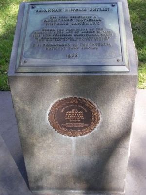Savannah Historic District Marker image. Click for full size.