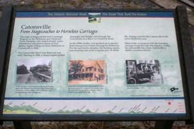 Catonsville: From Stagecoaches to Horseless Carriages. Click for full size. Catonsville: From Stagecoaches to Horseless Carriages image. Click for full size.