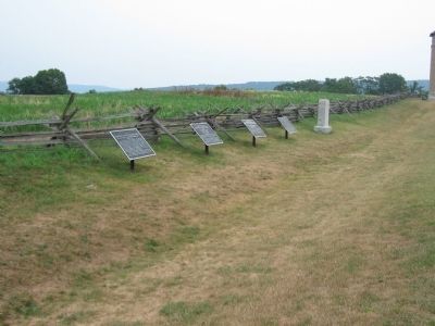 Set of War Department Markers and the 2nd Delaware Monument. Click for full size. Set of War Department Markers and the 2nd Delaware Monument image. Click for full size.
