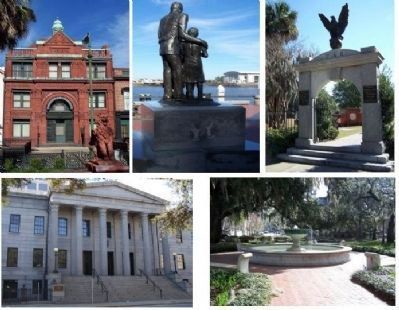Historic Icons in Old Savannah image. Click for full size.