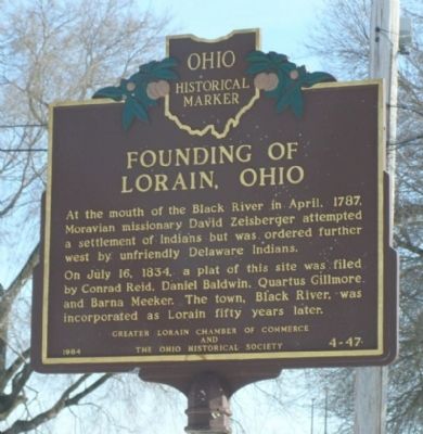 Founding of Lorain, Ohio Marker image. Click for full size.