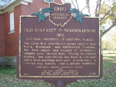 Old District 10 Schoolhouse Marker image. Click for full size.