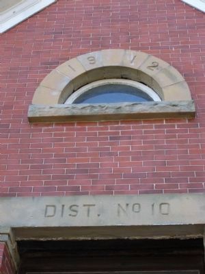 Old District 10 Schoolhouse - closeup image. Click for full size.
