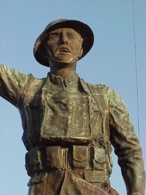 Spirit of the American Doughboy (front detail) image. Click for full size.