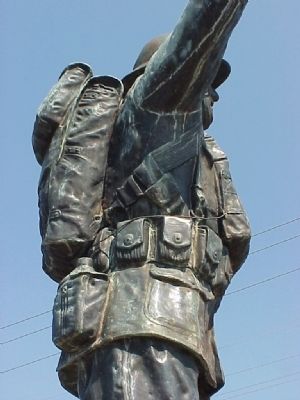 Spirit of the American Doughboy (right side detail) image. Click for full size.