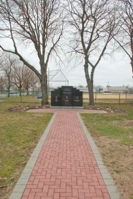 View of Marker from Main Street. Click for full size. View of Marker from Main Street image. Click for full size.