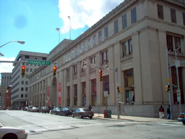 Enoch Pratt Free Library Marker. Click for full size. Enoch Pratt Free Library Marker image. Click for full size.