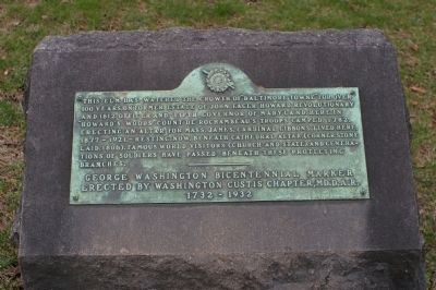 George Washington Bicentennial Marker image. Click for full size.