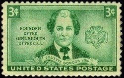 A stamp in honor of Juliette Gordon Low. Click for full size. A stamp in honor of Juliette Gordon Low image. Click for full size.