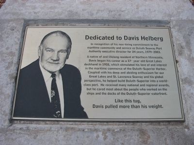 Dedicated to Davis Helberg Marker image. Click for full size.
