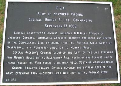 Army of Northern Virginia Marker image. Click for full size.