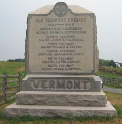 Old Vermont Brigade Monument image. Click for full size.
