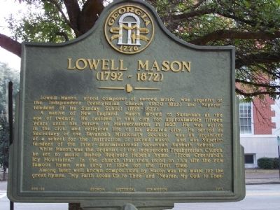 Lowell Mason 1792- 1872 Marker image. Click for full size.