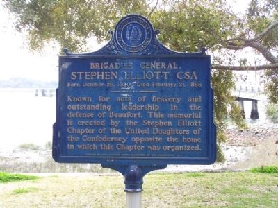 Brigadier General <b>Stephen Elliott CSA</b> Marker image. Click for full size.