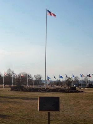 "Avenue of the Fifty-Six Flags". Click for full size. "Avenue of the Fifty-Six Flags" image. Click for full size.