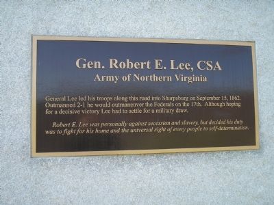 Gen. Robert E. Lee marker image. Click for full size.