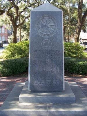 Big Duke Fire Alarm Bell Memorial Marker. Click for full size. Big Duke Fire Alarm Bell Memorial Marker image. Click for full size.