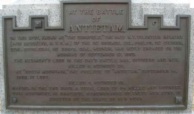 84th New York (14th Brooklyn) Volunteer Infantry Monument. Click for full size. 84th New York (14th Brooklyn) Volunteer Infantry Monument image. Click for full size.