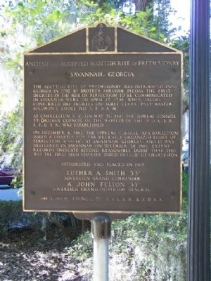 Ancient and Accepted Scottish Rite of Freemansonry Marker image. Click for full size.