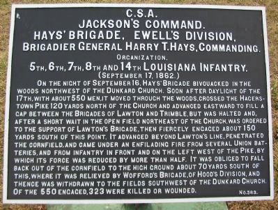 Hays' Brigade Tablet. Click for full size. Hays' Brigade Tablet image. Click for full size.