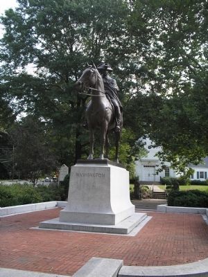 Washington equestrian statue image. Click for full size.