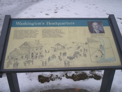 Washington's Headquarters marker image. Click for full size.