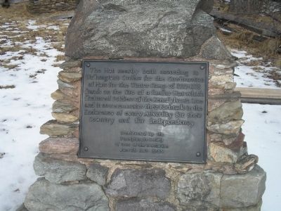 Valley Forge Hut Marker. Click for full size. Valley Forge Hut Marker image. Click for full size.