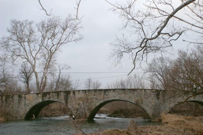 Claggett's Mill Bridge, as seen from downstream image. Click for full size.