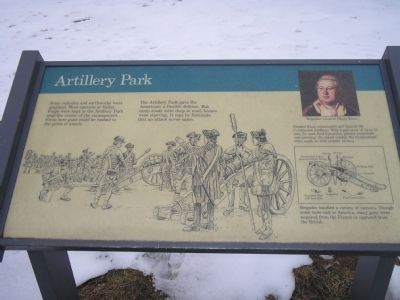 Artillery Park Marker. Click for full size. Artillery Park Marker image. Click for full size.