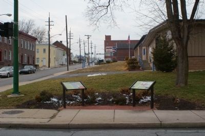 Washington County Jail and Fugitive Slaves Detained at the County Jail Markers. Click for full size. Washington County Jail and Fugitive Slaves Detained at the County Jail Markers image. Click for full size.