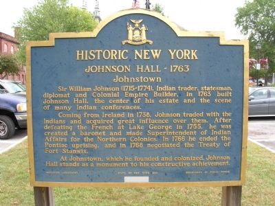 Johnson Hall Marker. Click for full size. Johnson Hall Marker image. Click for full size.
