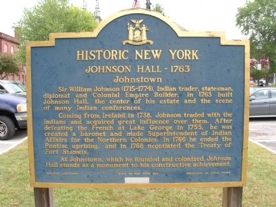 Johnson Hall Marker image. Click for full size.