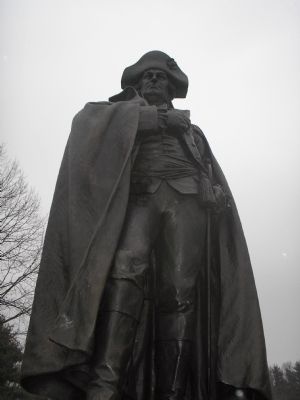 Closeup of von Steuben statue image. Click for full size.