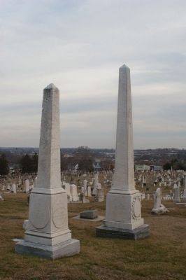 Graves of Robert Strawbridge, Francis Asbury, and Enoch George image. Click for full size.