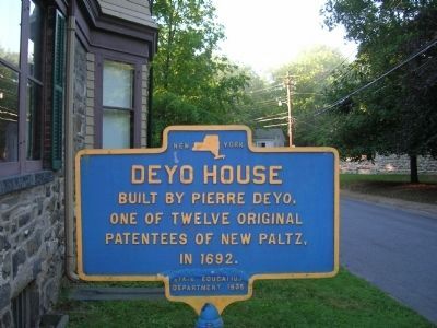 Deyo House Marker. Click for full size. Deyo House Marker image. Click for full size.