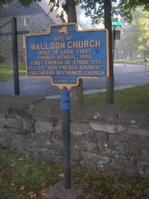 Walloon Church Marker image. Click for full size.