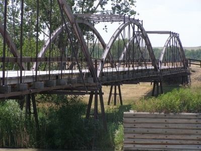 Old Army Bridge Over the Platte River Marker. Click for full size. Old Army Bridge Over the Platte River Marker image. Click for full size.
