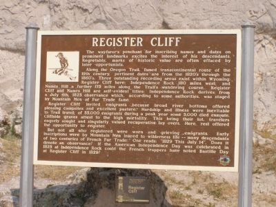 Register Cliff Marker image. Click for full size.